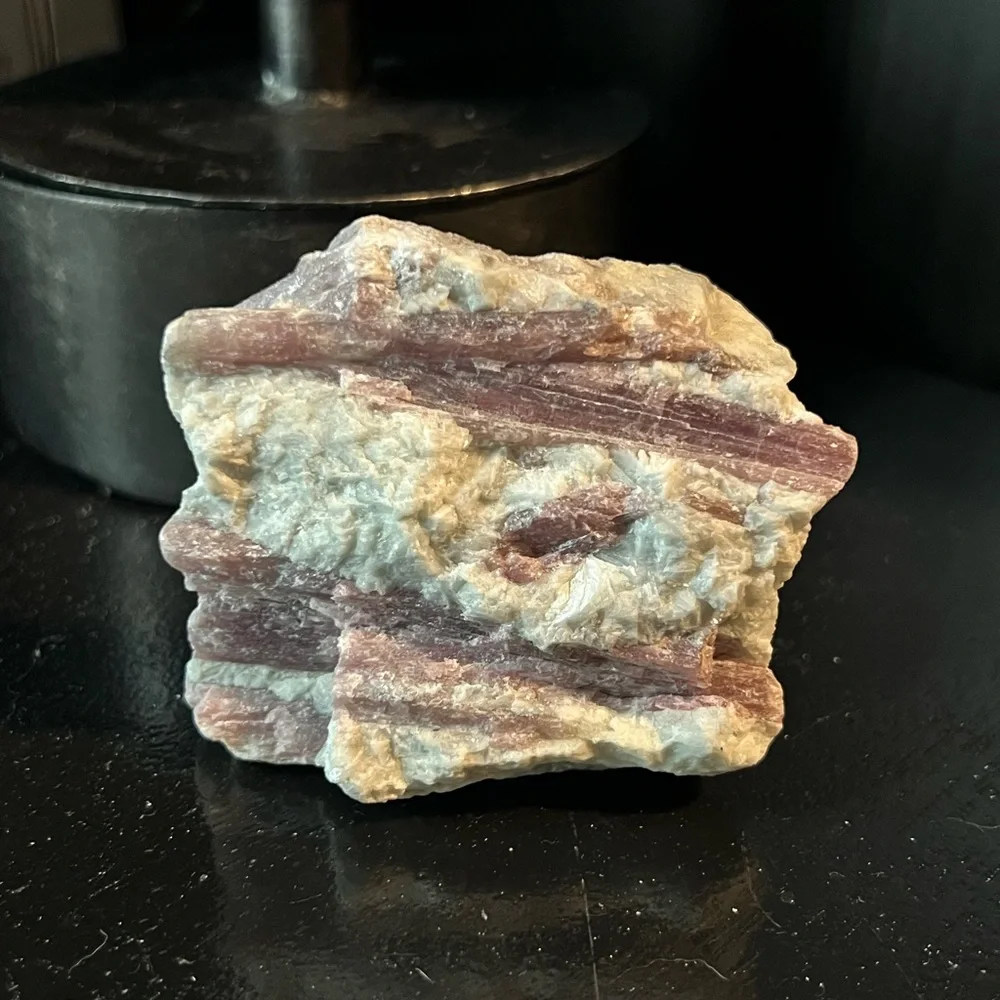 Pink Tourmaline in Quartz Raw Crystal